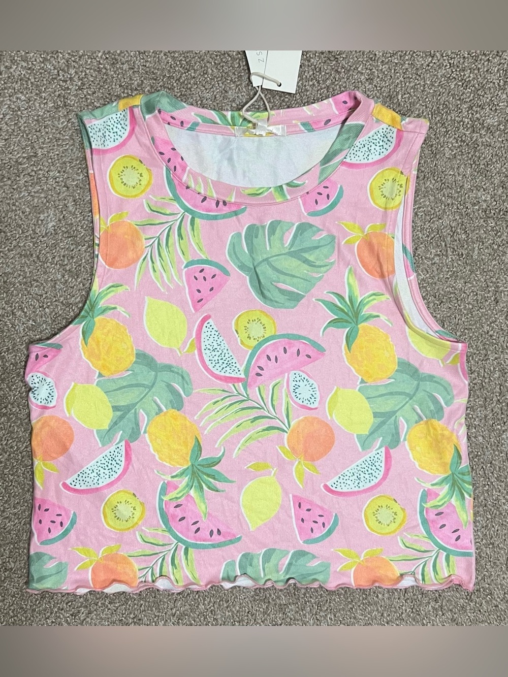 Z Supply Sloan Fruit Tank Top in Pink Peony Size XS NWT!